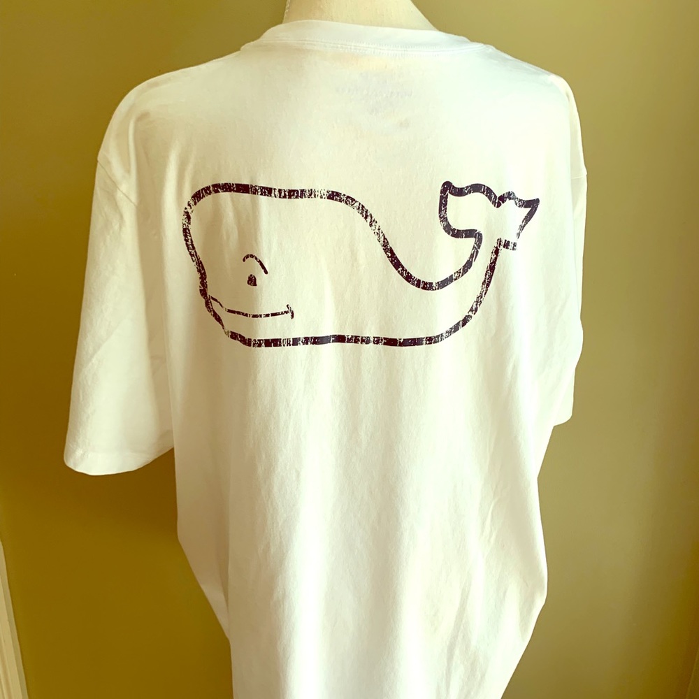 Short-sleeve vintage whale pocket t-shirt